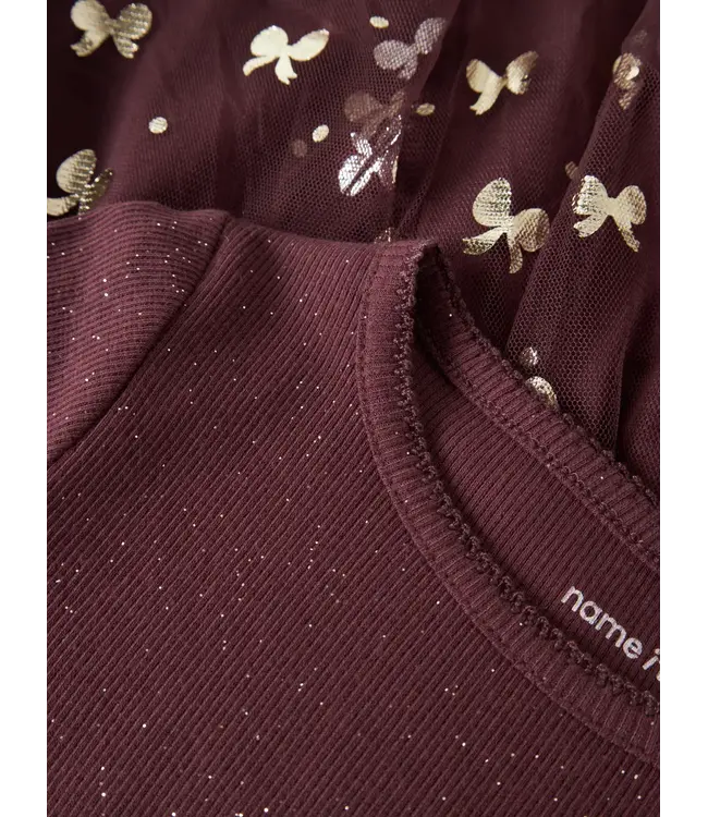 Name it mini NMFROSALLY LS DRESS  13252963 Catawba Grape