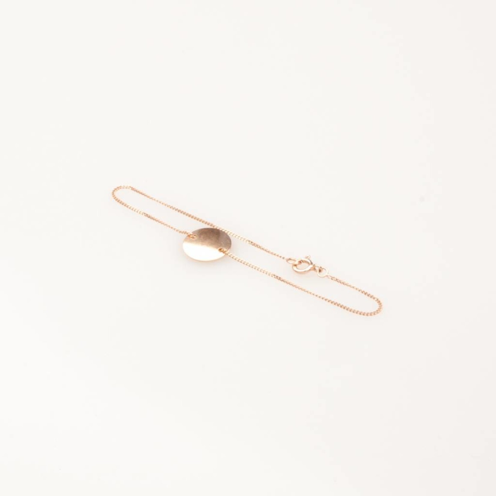 charlotte wooning bracelet geometry coin - rose