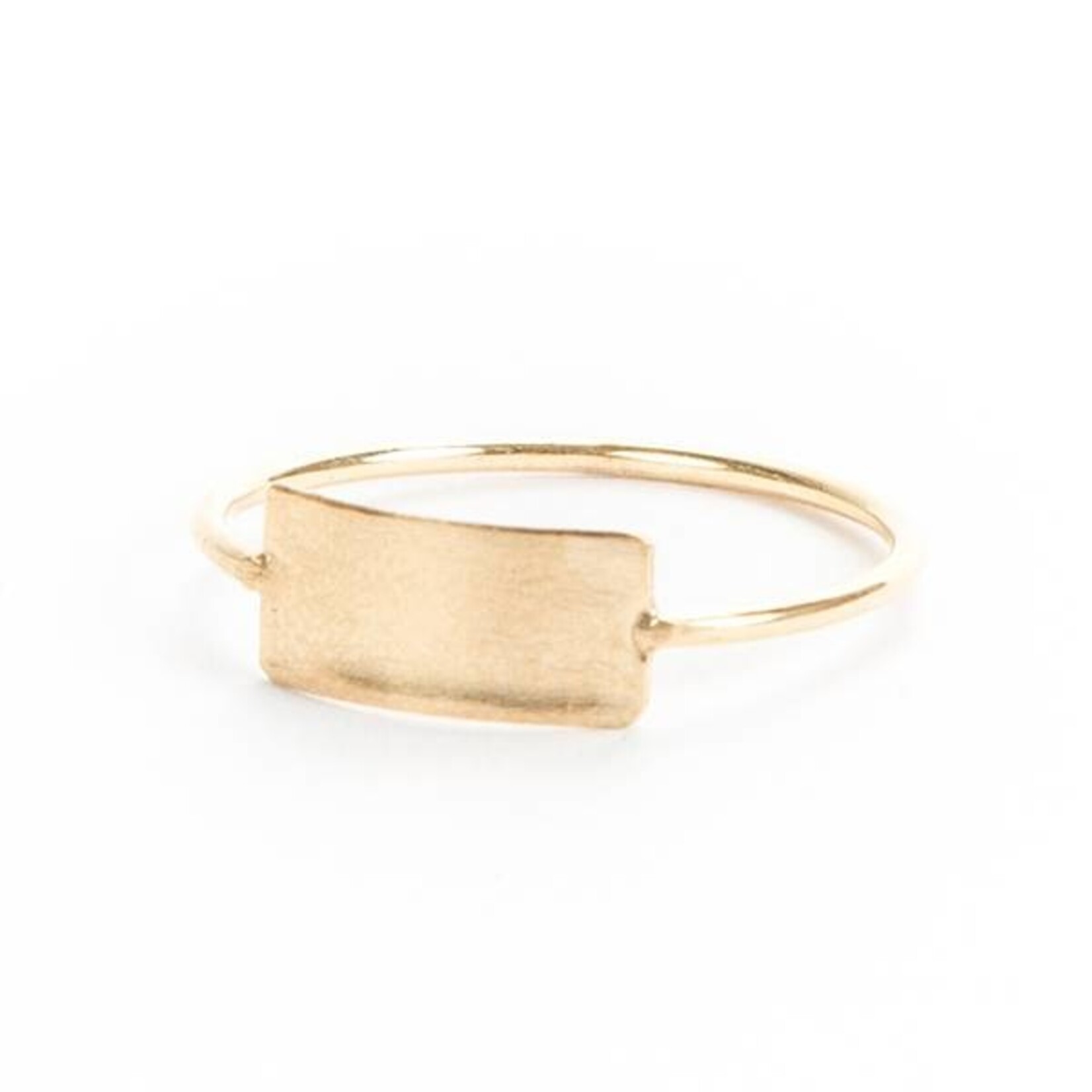 charlotte wooning ring geometry rectangle - gold