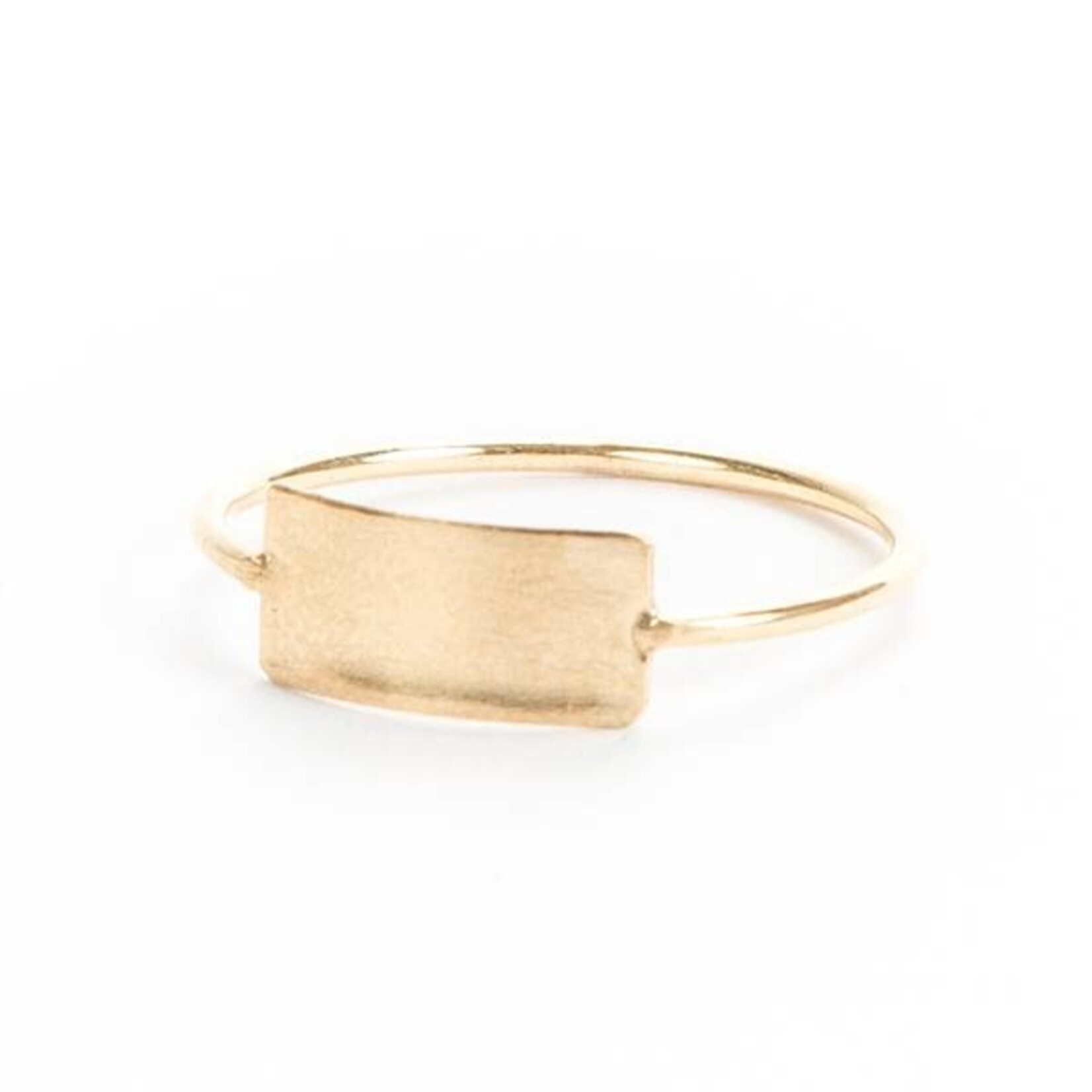 charlotte wooning ring geometry rectangle - goud