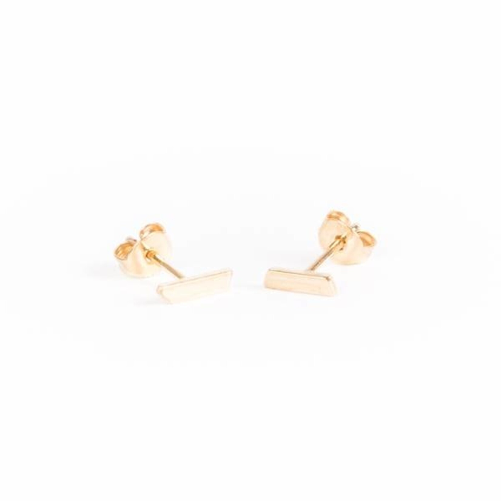 charlotte wooning earring stripe - silver