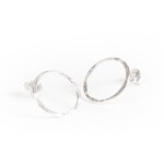 charlotte wooning earring circles hammered