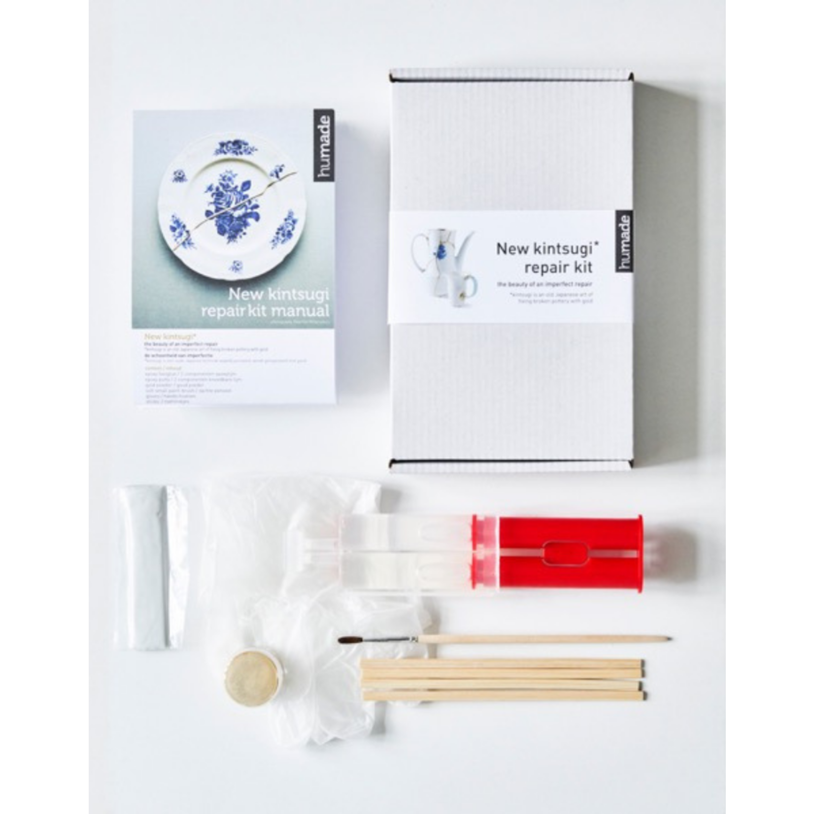 humade humade new kintsugi ceramics repair kit - silver