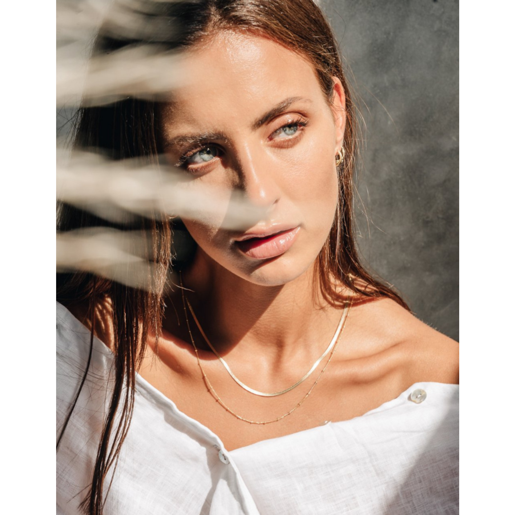 flawed flawed dotted necklace - silver