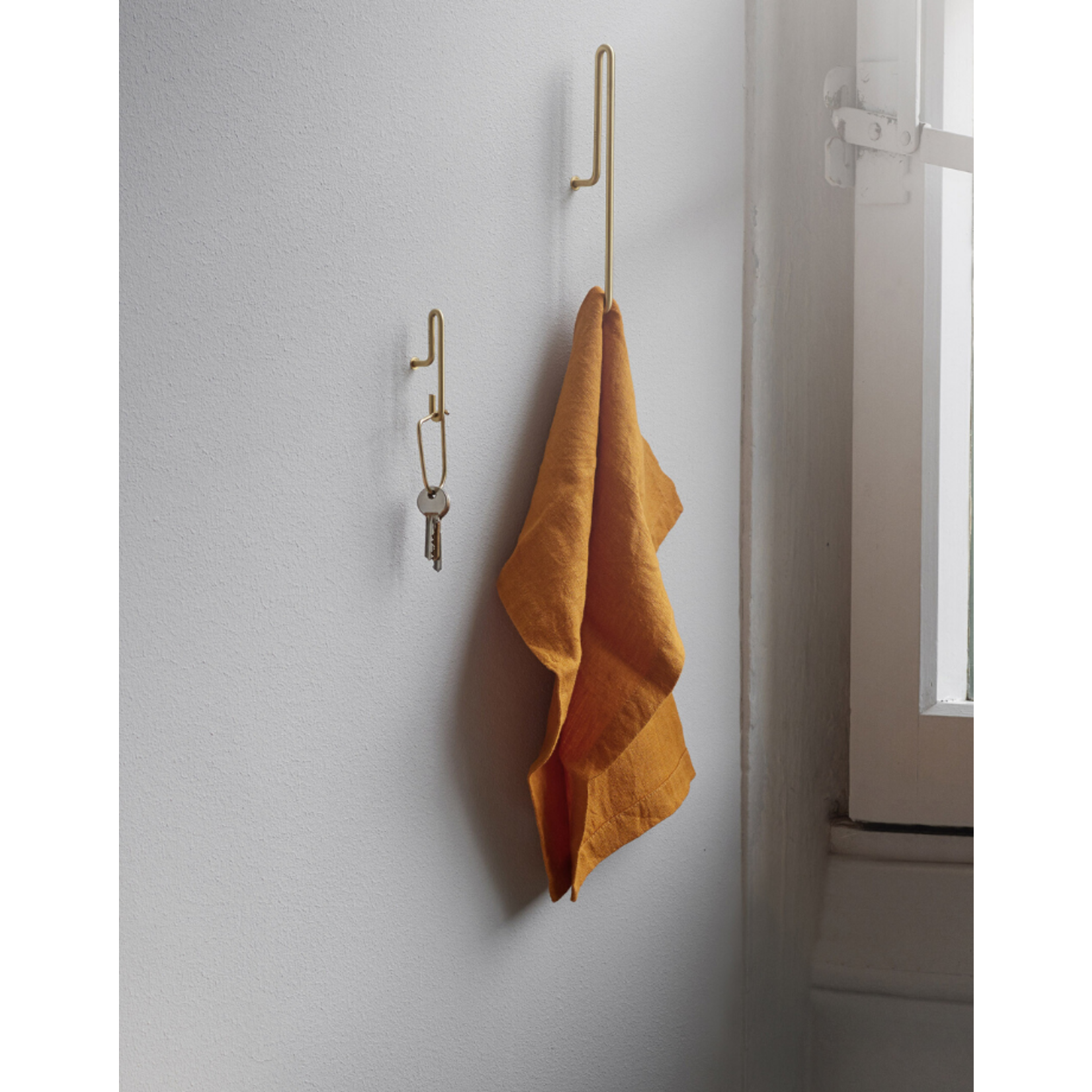 moebe moebe wall hook  large - matt gold