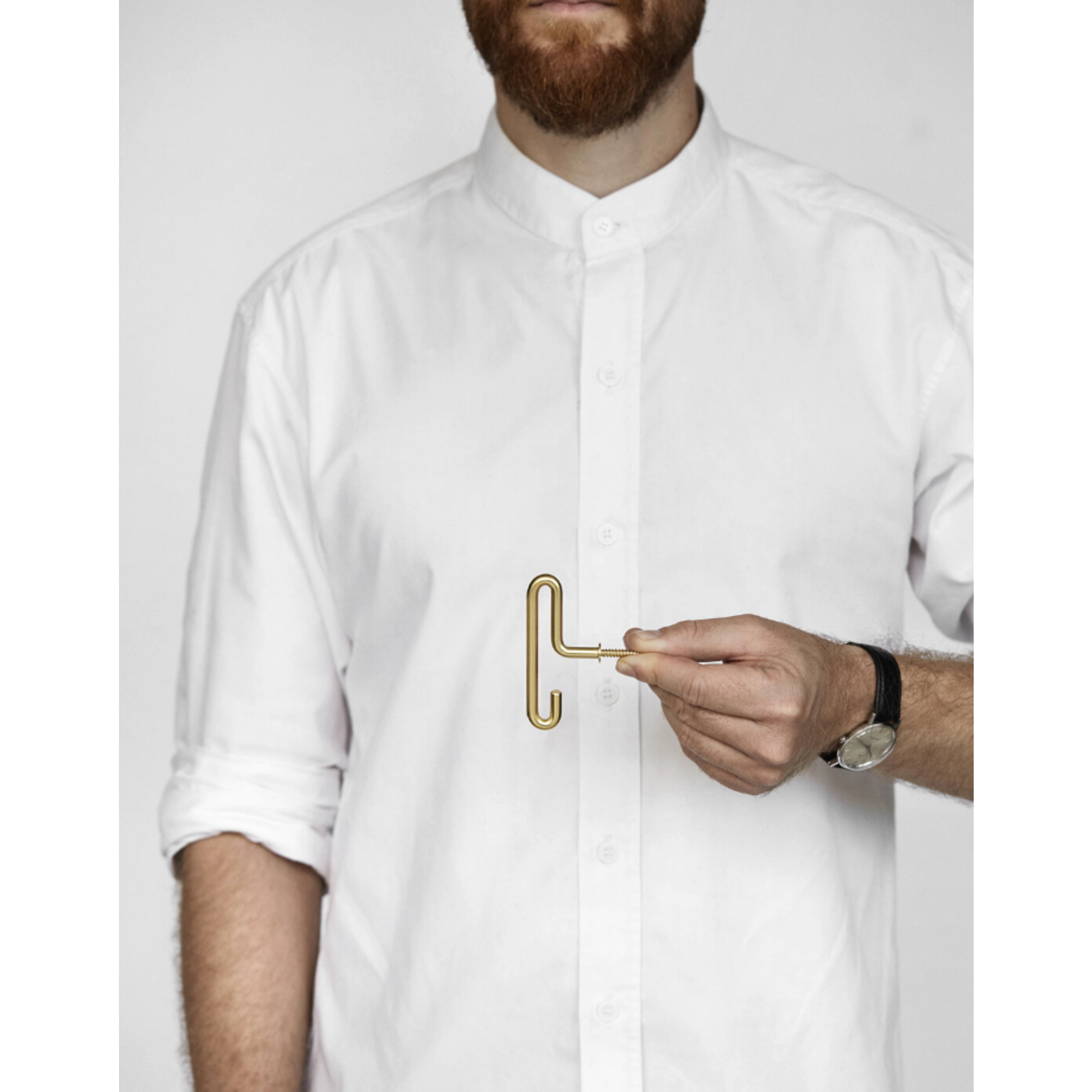 moebe moebe wall hook  small - matt gold