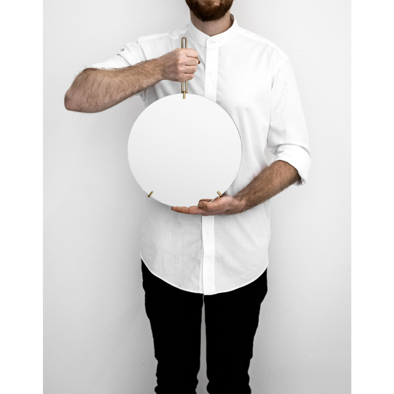 moebe moebe wall mirror - brass