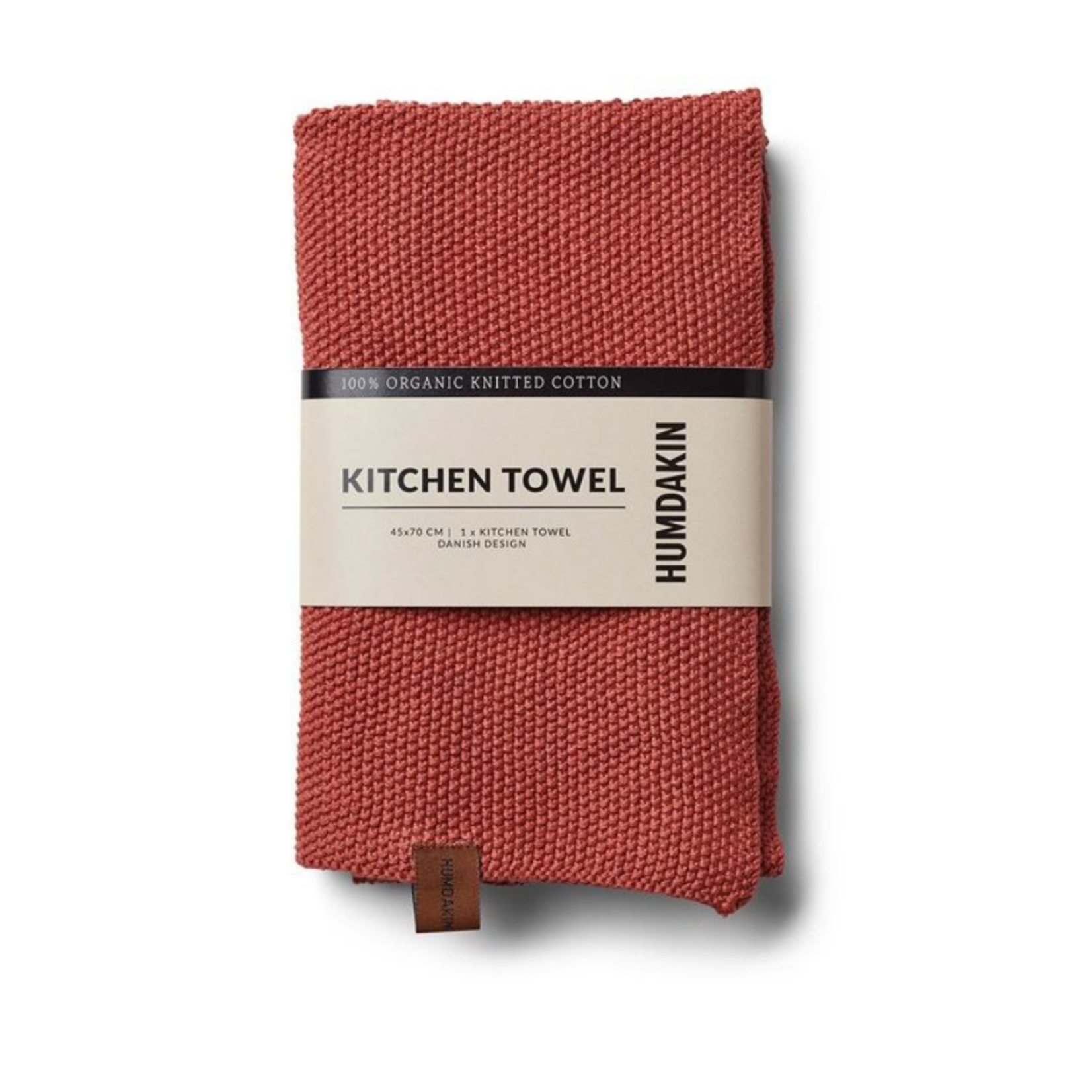 humdakin humdakin knitted kitchen towel - dusty powder