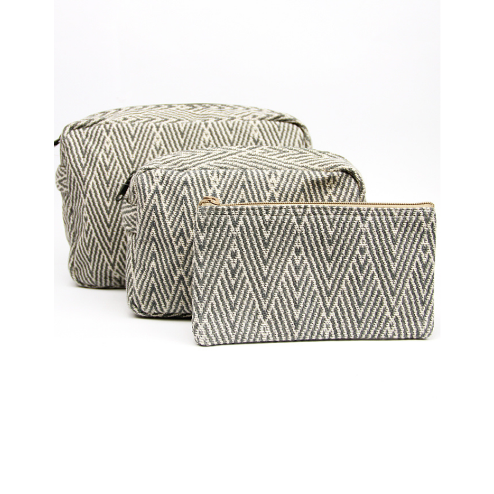 Anna Nera Anna Nera Toiletry Bag Herringbone - L