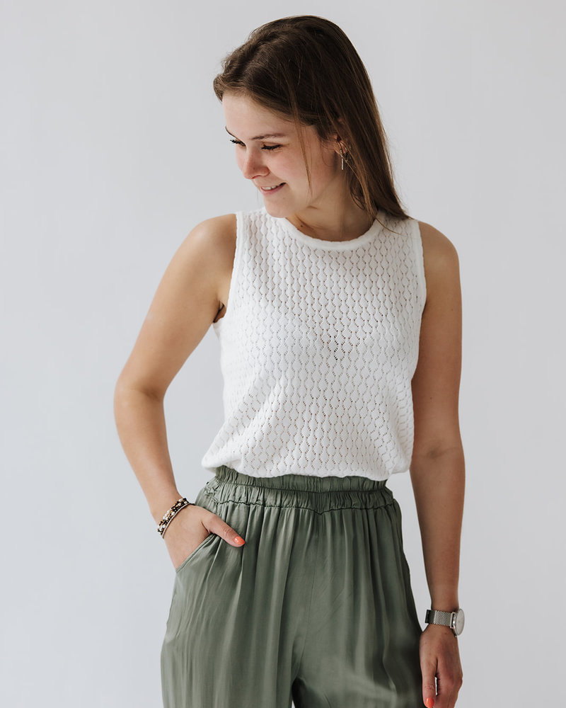 Lucie Top White