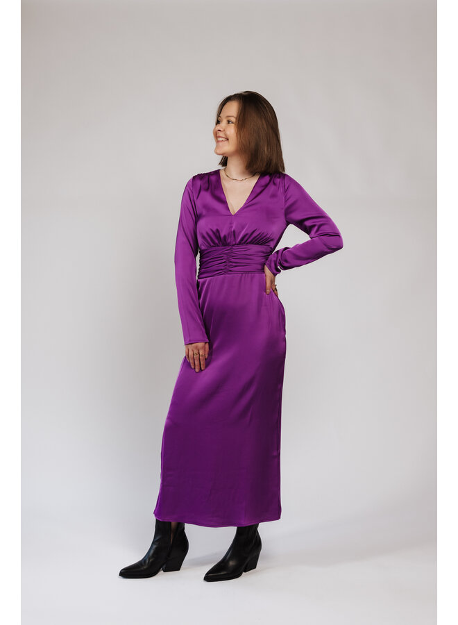 Joani Shiny Purple Dress