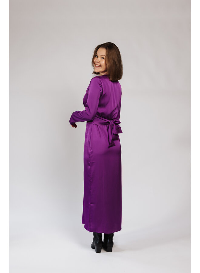 Joani Shiny Purple Dress