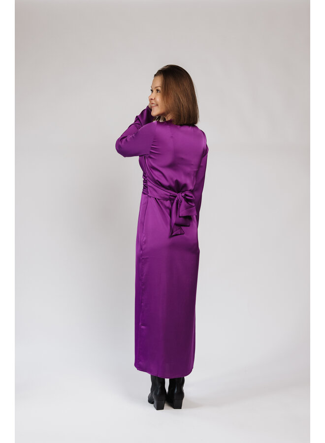 Joani Shiny Purple Dress