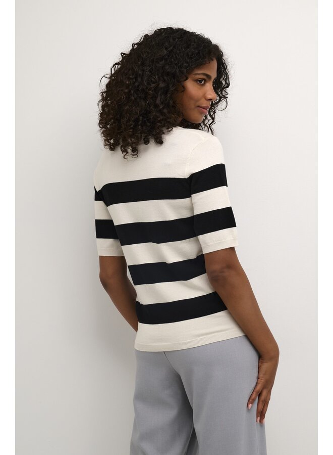 Mala Striped Knit Black/Turtledove