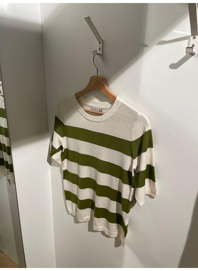 Mala Striped Knit Green