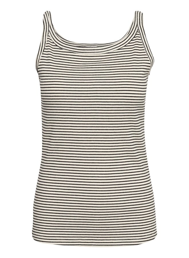 Kaia Tank Top Stripe Black/Chalk