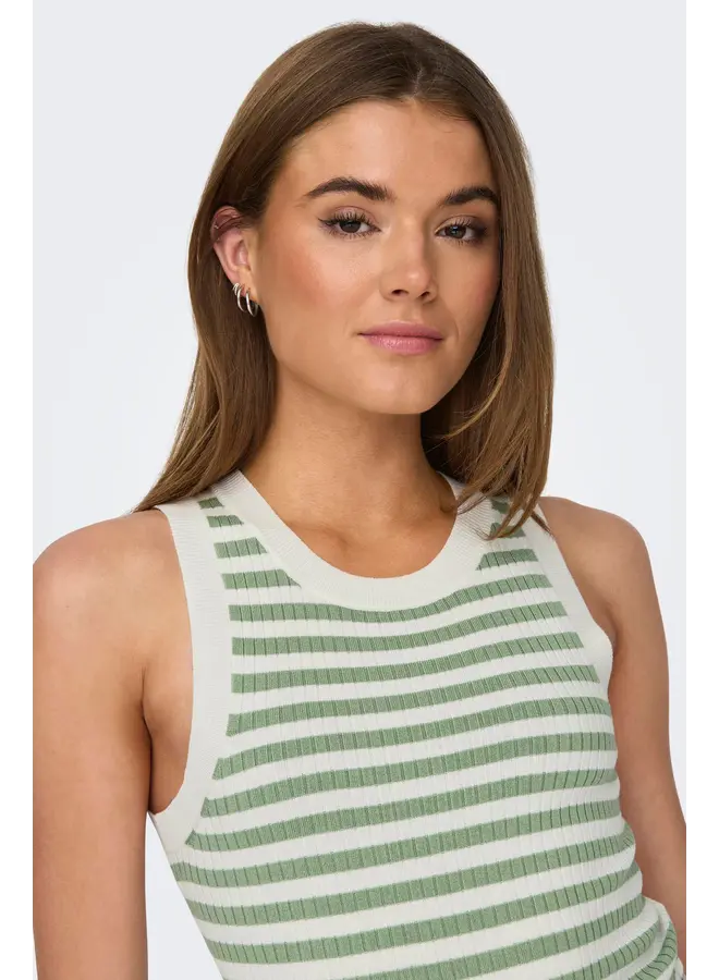 Yaya Stripe Tank Top Green