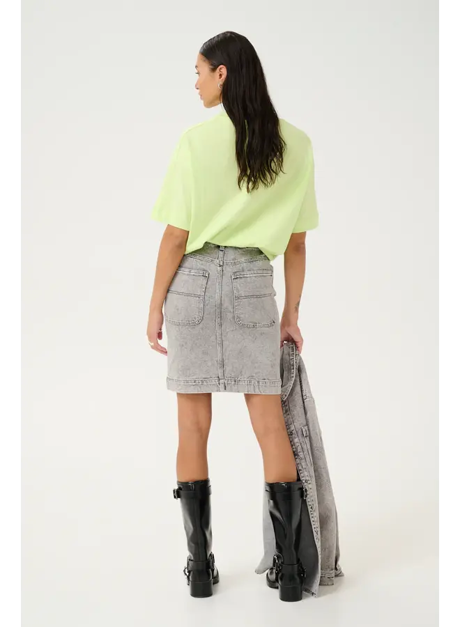 Amelia Denim Skirt Grey Washed