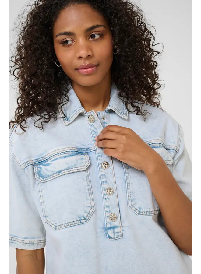 Maja Denim Dress Light Blue Denim