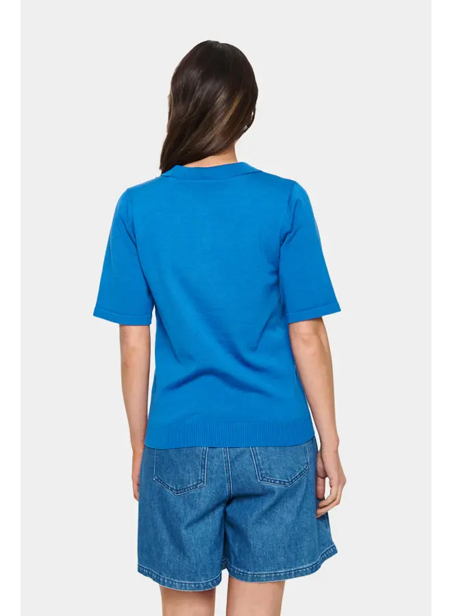 Mila Polo Pullover Campanula
