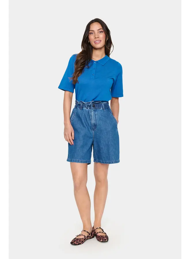 Mila Polo Pullover Campanula