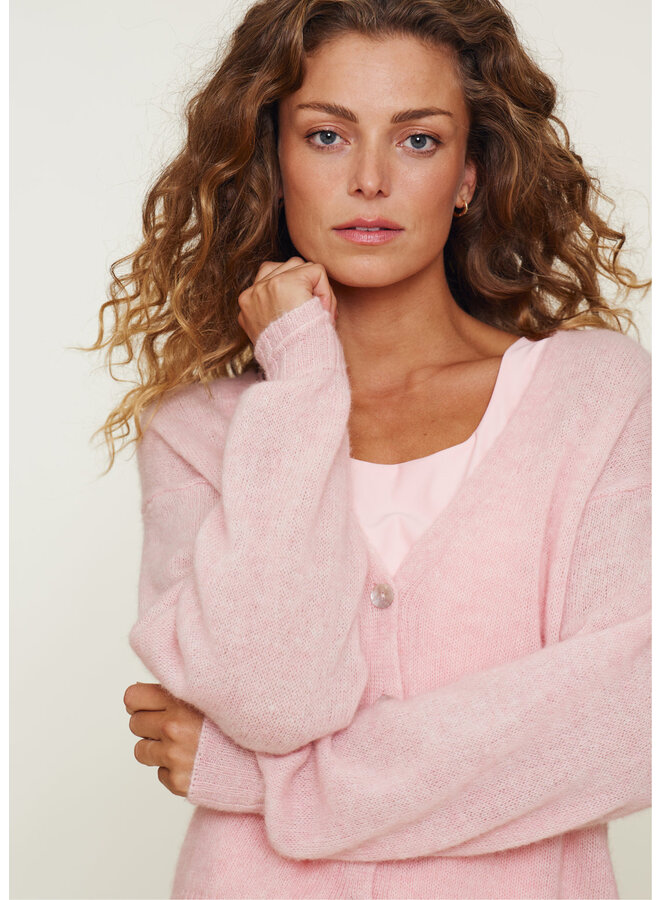 Dexi Knit Cardigan Rose