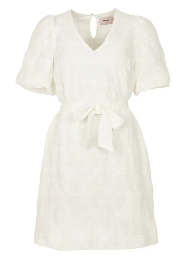 Dionne Dress  Off White Flower