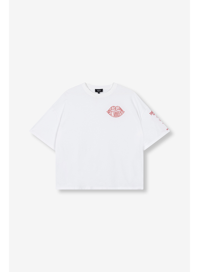Lips T-shirt Soft White