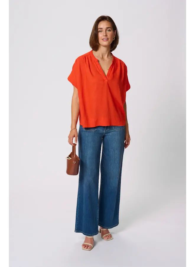 Milia Wing Blouse Grenadine