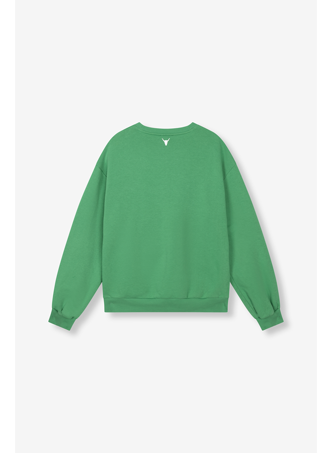 Clean Logo Sweater Bright Green