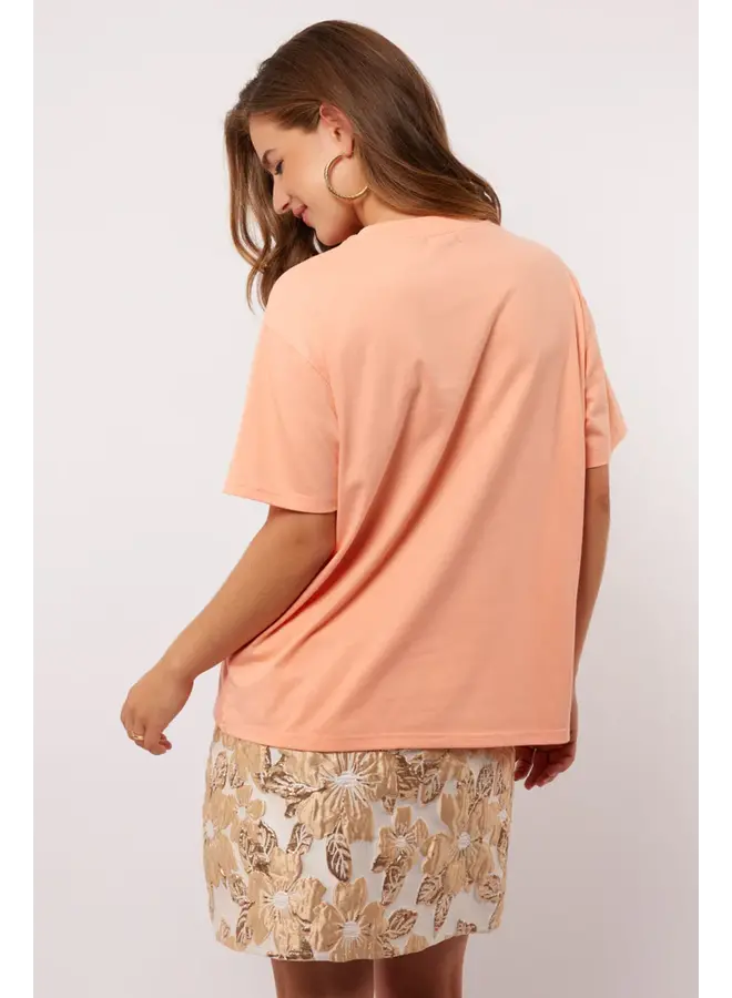 Clarissa T-shirt Flower Peach