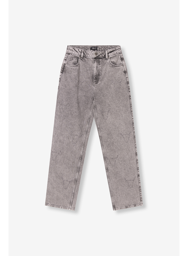 Damaged Bull Pants Grey Washed Denim