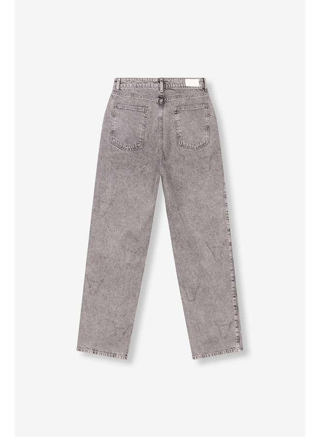 Damaged Bull Pants Grey Washed Denim