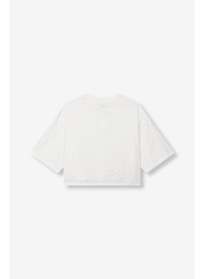 Studded T-shirt Soft White