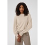 Lizza Round Neck Knit Pullover Feather Gray