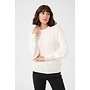 Lizza Round Neck Knit Pullover Chalk