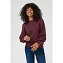 Lizza Round Neck Knit Pullover Fudge