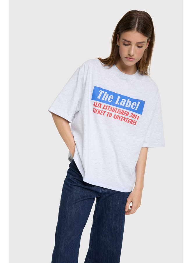 Ticket To Adventures T-shirt Light Grey