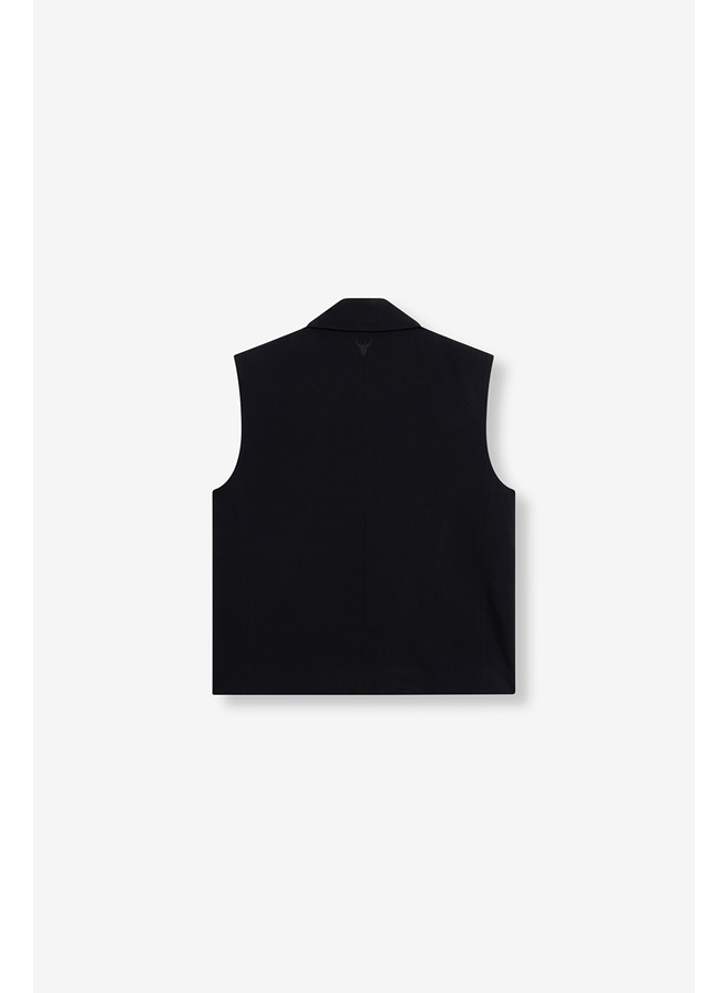 Double Breasted Waistcoat Black