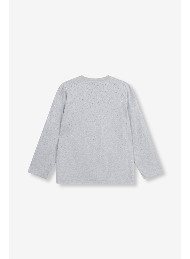 Studded Longsleeve Soft Grey Melange