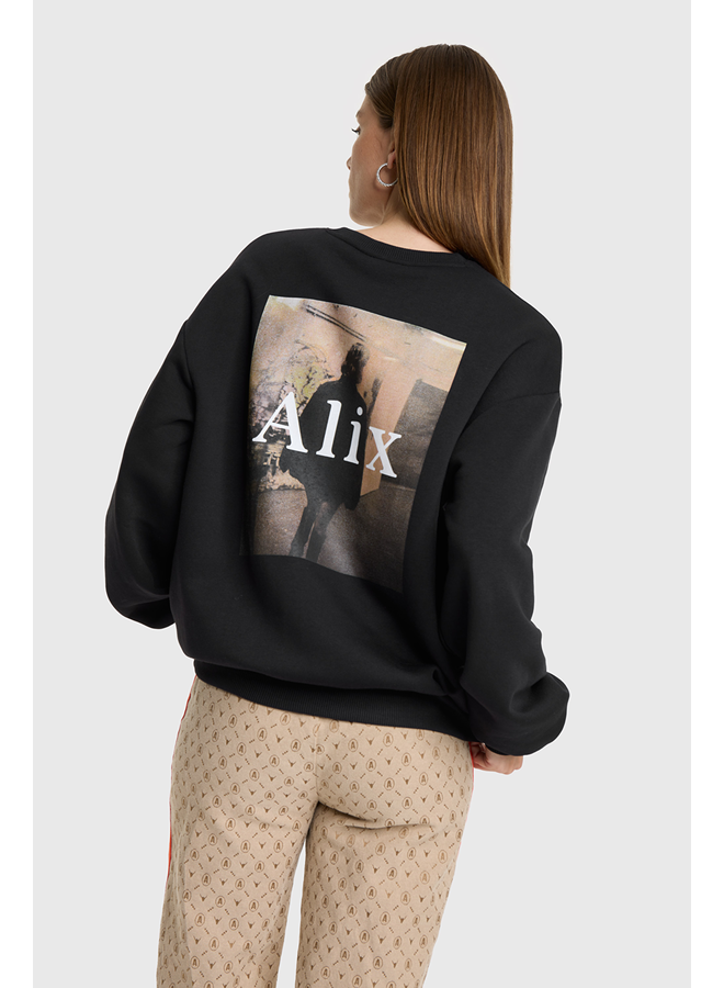 Photoprint Sweater Black