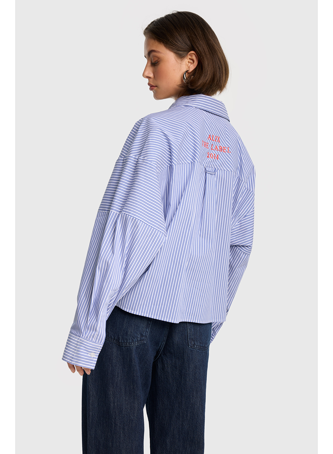 Striped Blouse Intense Blue