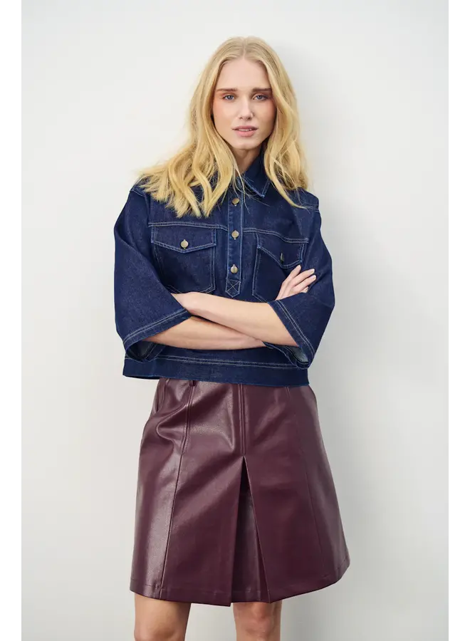 Loesa Denim Shirt Dark Blue