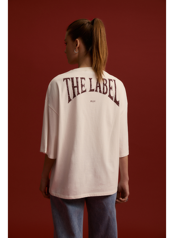 Back Logo T-shirt Soft White