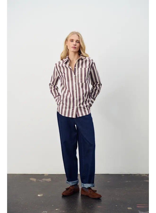 Lieke Shirt Chocolate