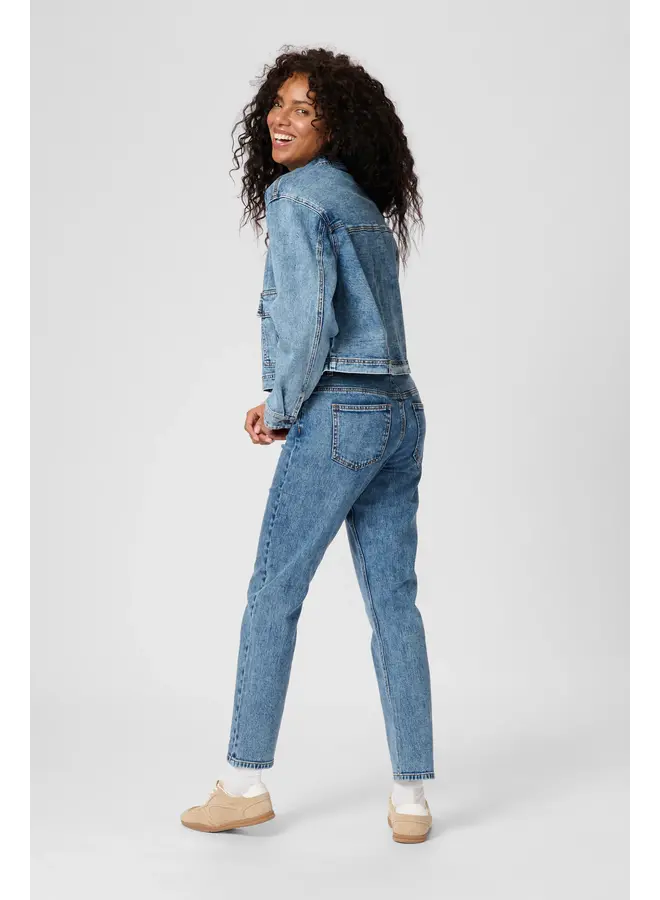 Eloise HW Slim Jeans Washed Medium