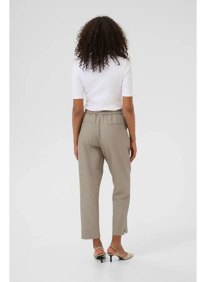 Tilla Cropped Pants Feather Gray Melange