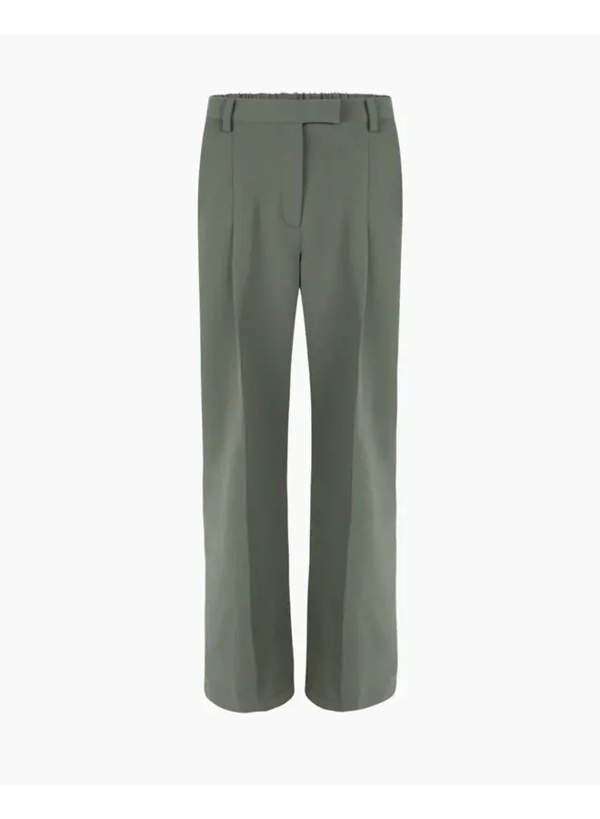 Moore Pleated Pants Dark Moss