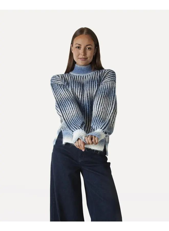Daly Knitted Pull Blue Haeven Melange