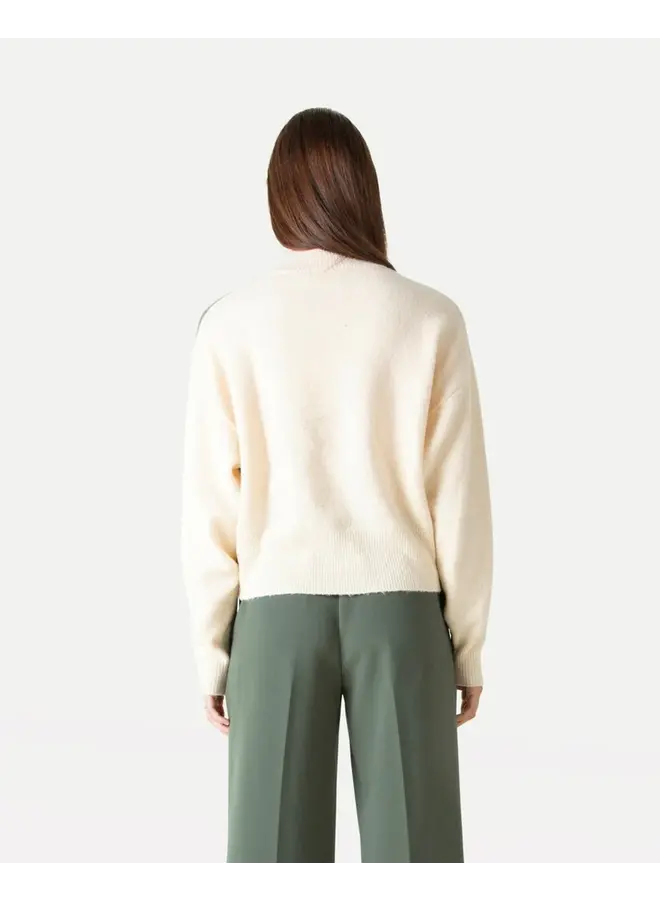 Emily Knitted Pull Dark Moss